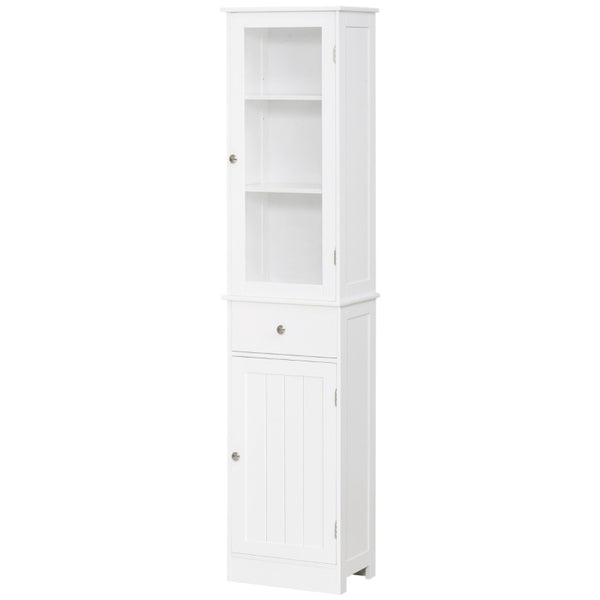 English Elm Living Room Barn Door Accent Cabinet Rustic Farmhouse Freestanding Narrow Storage Unit T3971P466329