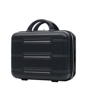 English Elm 6 Piece Hardshell Abs Travel Set with Spinner Wheels Combination Lock and Toiletry Bag N732P391465B