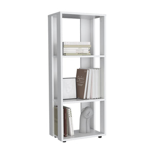 English Elm Office Library Three-Shelf Engineered Wood Organizer for Home or Office — Compact, Durable, Stylish Storage Solution White 39.37 L x 10.63 W x 2.76 H B097P296829