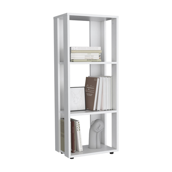 English Elm Office Library Three-Shelf Engineered Wood Organizer for Home or Office — Compact, Durable, Stylish Storage Solution White 39.37 L x 10.63 W x 2.76 H B097P296829