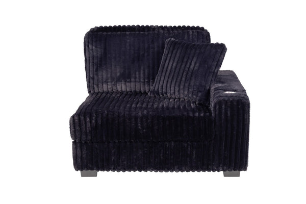 English Elm Contemporary Jumbo Corduroy Modular Chair with Built-in Cup Holder and Usb Port B011P435302