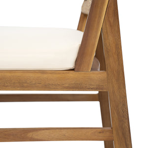 English Elm Christopher Knight Home® - Outdoor Arly Wicker Dining Chairs Set Of 2 - Teak Finish, Plush Cushions, Perfect For Patios! N773P337373B