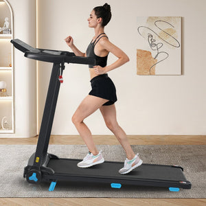 English Elm Treadmill Foldable Home Gym with 3hp Motor Incline Cushioned Belt and Bluetooth Speaker N728P337620B