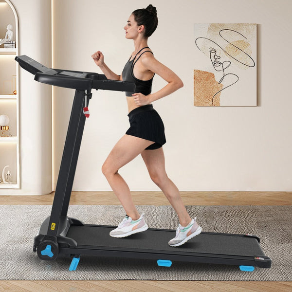 English Elm Treadmill Foldable Home Gym with 3hp Motor Incline Cushioned Belt and Bluetooth Speaker N728P337620B