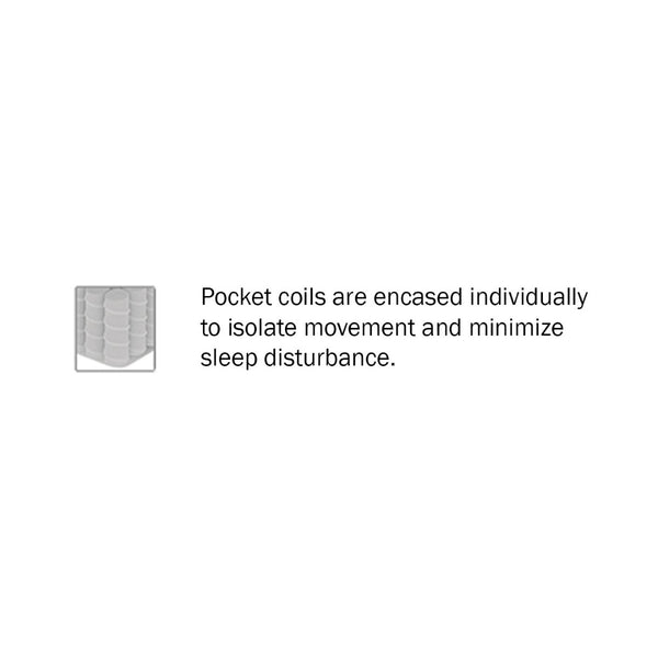 English Elm 14-inch Eastern King Hybrid Mattress Gel Memory Foam Pocket Coils Medium Firm Support B011P439890