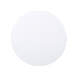 English Elm Christopher Knight Home® - NEVADA Side Table with Breezy Mesh Iron Design, Rounded Silhouette for Timeless Outdoor Living Space Matte White 65459.00WHI