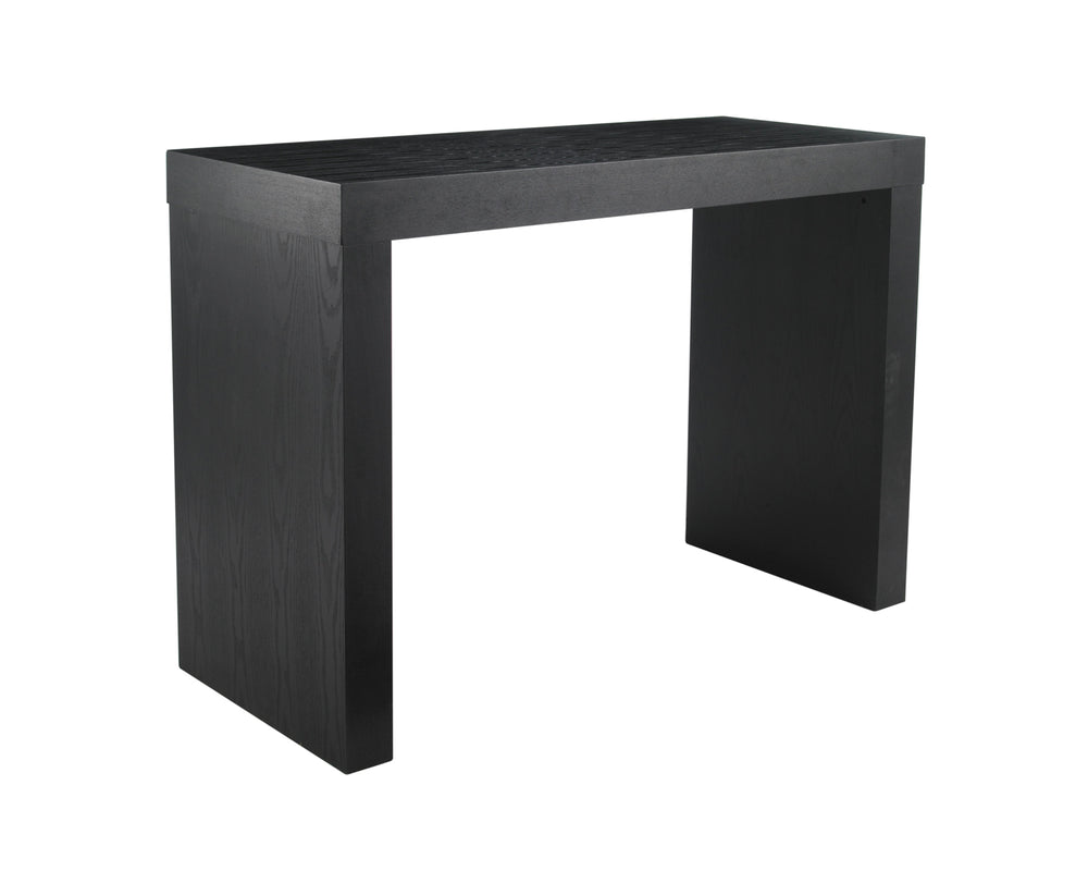 Sunpan Faro Urban Bar Table - Stylish Solid Ash Design with Room for Four Stools, Perfect for Any Space Black