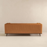 English Elm Ashcroft Furniture - Cassidy  Tan Genuine Leather Couch