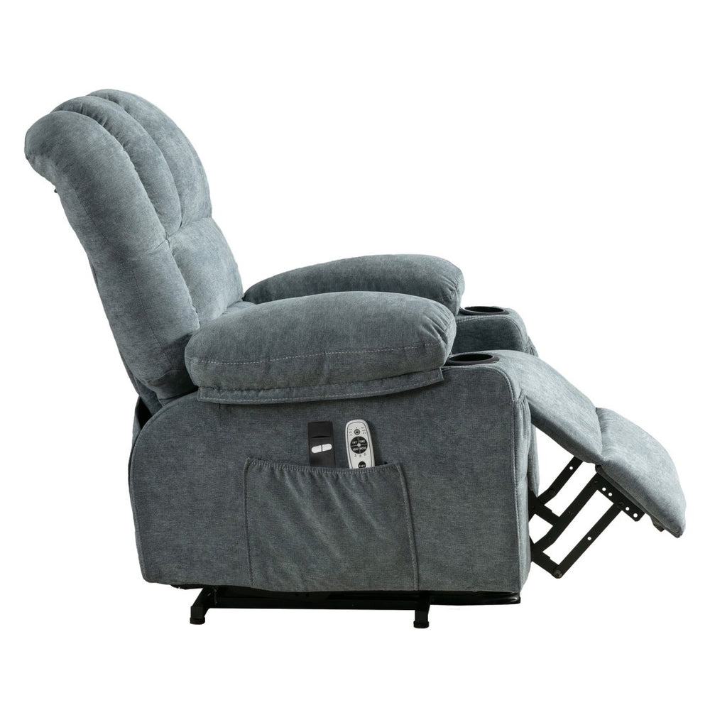 English Elm Power Electric Massage Lift Lounge Chair For Seniors - Heated Vibration, Usb Port & Reclining Comfort W1521P302634-GIGA