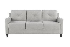 English Elm Horatio Chenille 3-Seater Sofa — Durable Wooden Frame, Pocket Coil Seats, D25 Foam Comfort taupe 70 L x 26 W x 18 H B2726P248619