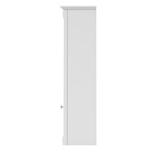 English Elm 20" Medicine Cabinet with Mirror — Space-Saving Wall-Mounted Bathroom Storage with Adjustable Shelf, Modern Carved Design White N710P317680K
