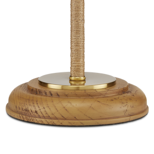 Sirocco Desk Lamp - Elegant Jute-Rope Design with Off-White Linen Shades for Stylish Home Décor