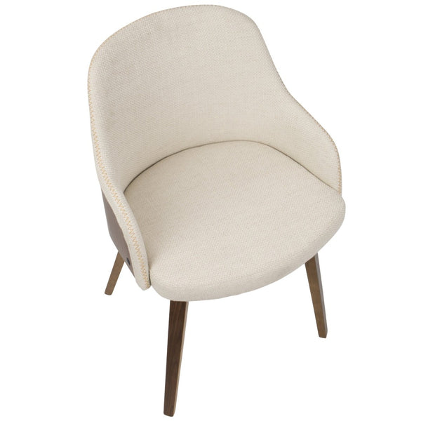 English Elm Dining/ Accent Chair Slatted Walnut Wood Frame Teal Upholstered Mid-century Seat B202P472714