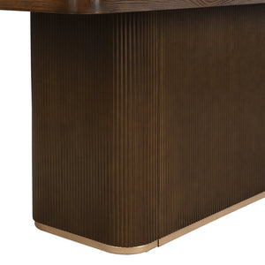 English Elm Christopher Knight Home® - 84" Rectangular Dining Table – Elegant Walnut Centerpiece For 6-8, Easy Assembly & Versatile Use! N771P296162T_N771P296163T