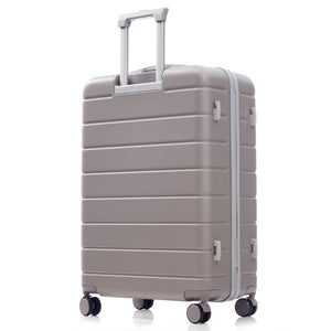 English Elm Premium Abs Hardshell 3 Piece Suitcase Set with Tsa Locks and Spinner Wheels Light Brown N726P296022U
