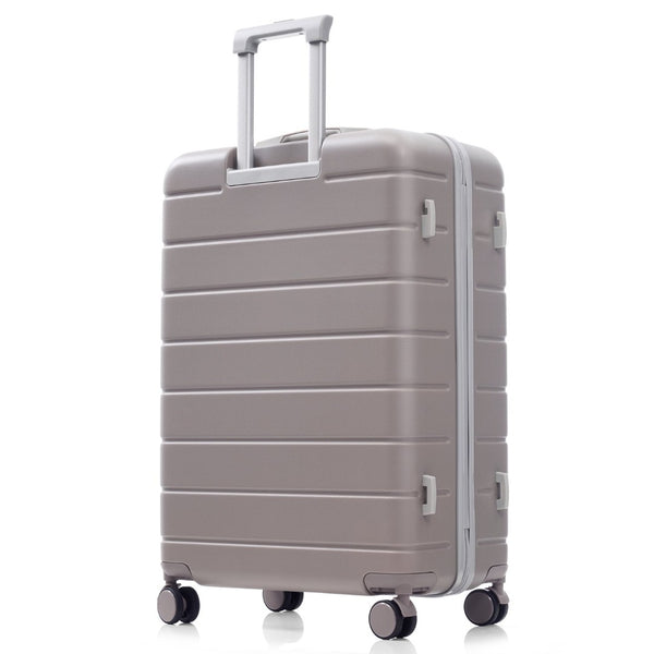 English Elm Premium Abs Hardshell 3 Piece Suitcase Set with Tsa Locks and Spinner Wheels Light Brown N726P296022U