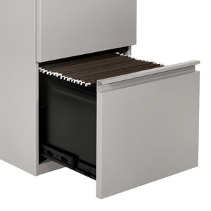 OSP Home Furnishings 22" Mobile Pedestal with Locking Drawers Full Extension Filing and Pencil Tray PTC22FF-HF