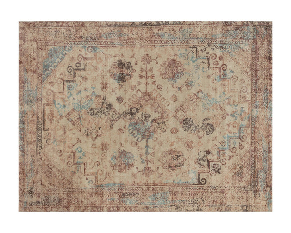 Sunpan Zagora Loom-Knotted Rug - Luxuriously Soft Viscose, Artisan Crafted with Unique Patterns for Your Home Rust