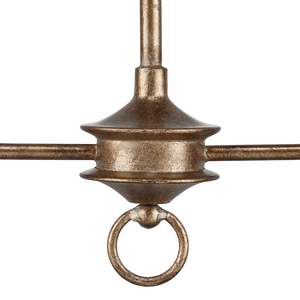 Nottaway Bronze Linear Chandelier - Elegant Pyrite Finish, Perfect for Kitchen Islands & Bars!