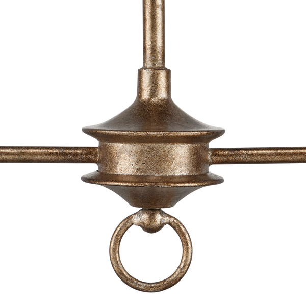 Nottaway Bronze Linear Chandelier - Elegant Pyrite Finish, Perfect for Kitchen Islands & Bars!