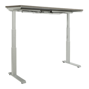 OSP Home Furnishings Ascend Ii Electric Standing Desk with Steel Frame for Modern Home Office Productivity 60" Silver A322460SVS