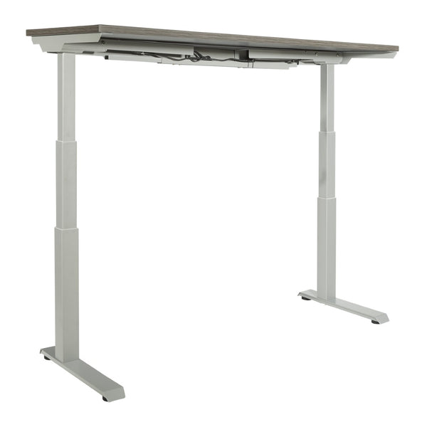 OSP Home Furnishings Ascend Ii Electric Standing Desk with Steel Frame for Modern Home Office Productivity 60" Silver A322460SVS