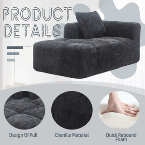 English Elm United We Win Chenille Loveseat Sofa | Modern Minimalist Sleeper For Small Spaces & Cozy Living Rooms W1568P255149-GIGA