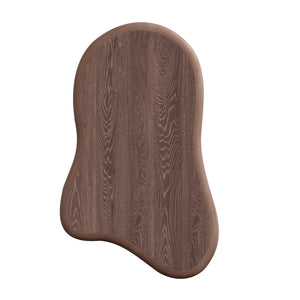 English Elm 40 Inch Organic Cloud Silhouette Coffee Table Walnut Mdf Top with Ball Legs W1435S00035