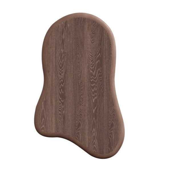 English Elm 40 Inch Organic Cloud Silhouette Coffee Table Walnut Mdf Top with Ball Legs W1435S00035