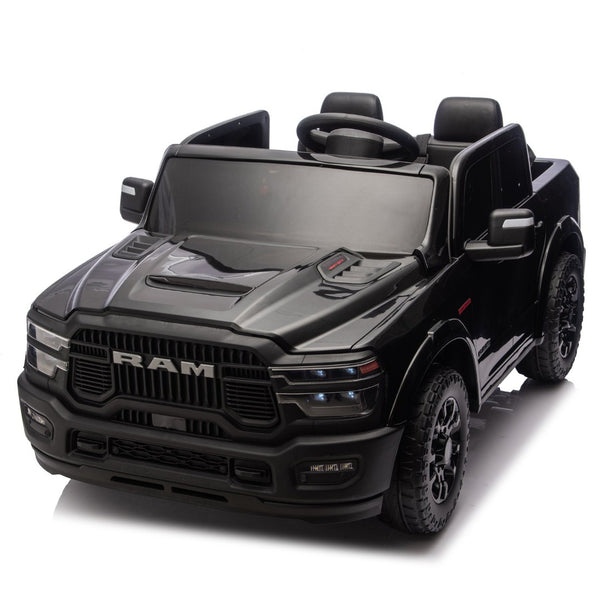 English Elm 24v Licensed Dodge Ram 2500 Kids Ride on Truck with Remote and 4-wheel Suspension W1578P305880