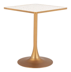 Zuo Modern Spot Bistro Table – Modern Elegance For Your Home Decor, Chic Mdf And Steel Design For Versatile Use Beige Mdf,Steel 110407-zuo-modern