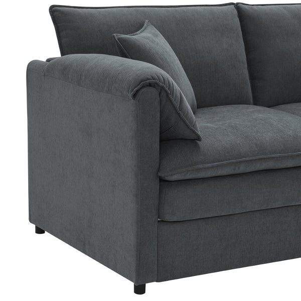 English Elm 9687 Stylish Well Crafted Home Furniture Piece for Modern Living Spaces Dark Gray N723P243197B