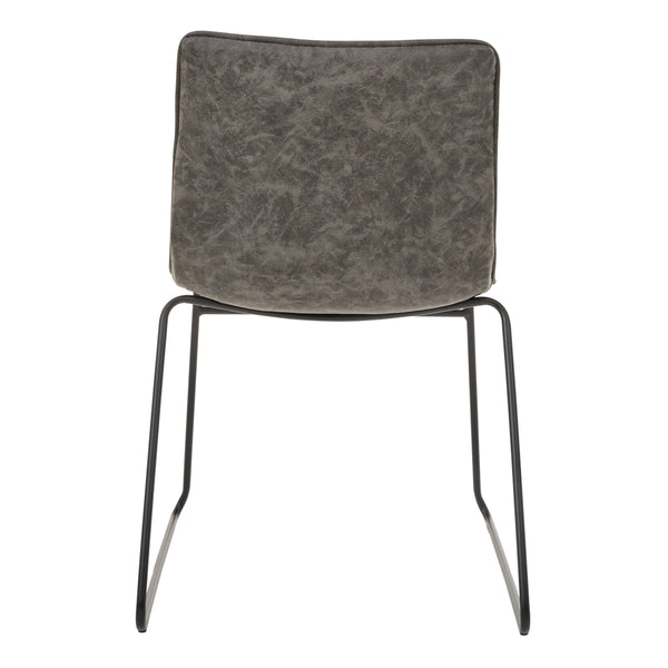 OSP Home Furnishings Halo Stacking Chair  - Set of 2 Charcoal