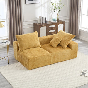 English Elm United Versatile Chenille Two-Person Sofa For Lounging, Napping & Home Office - Soft, Durable Comfort W1568P222619-GIGA