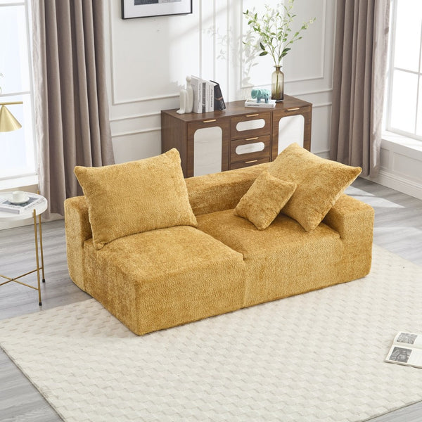 English Elm United Versatile Chenille Two-Person Sofa For Lounging, Napping & Home Office - Soft, Durable Comfort W1568P222619-GIGA