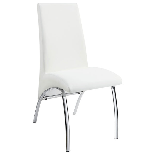 English Elm Darby Pu Leather Dining Side Chairs Set of 2 with Chrome Frame Modern Kitchen B062P440332