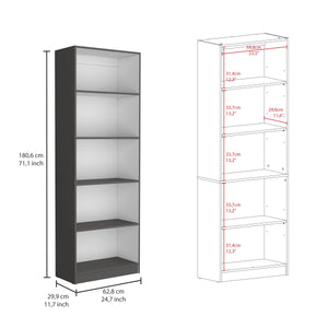 English Elm Dupree Modern 3-Piece Bookcase Set with 14 Shelves for Stylish, Versatile Living Room Storage Solutions Multicolor 41 L x 28 W x 5 H B200S00311