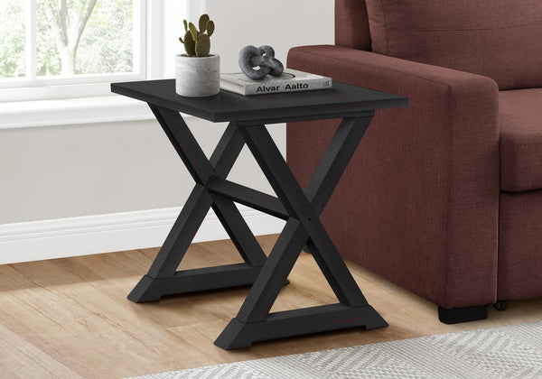 English Elm Accent 2-Tier Narrow End Table with Drawer and Shelf, Transitional Veneer Top, Solid Wood Legs for Compact Spaces Black 27 L x 25 W x 9 H B2710P219490