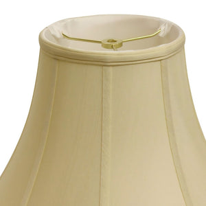 English Elm Slant Octagon Shantung Fabric Lampshade with Washer Fitter for Traditional Floor Lamps Antique White B075101439