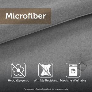 English Elm 5 Piece Textured Jacquard Stripe Comforter Set - Luxurious Full/Queen Bedding With Throw Pillows! B035P280386