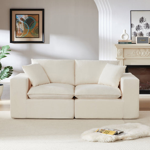 English Elm Modern Chenille Cloud Sofa - Versatile Comfort With Stylish Design For Homes, Offices & Apartments W3396P388633