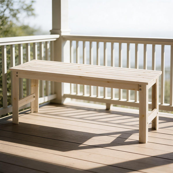 English Elm Garden Outdoor Bench Slatted Hdpe Two Person Patio Seat Weather Resistant Matte T3971P445204