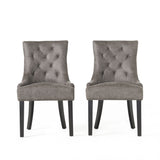 Christopher Knight Home® - Noble House - Hayden Traditional Microfiber Dining Chairs - Set of 2