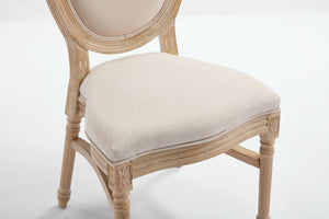 English Elm French Country Dining Chairs Set Of 2 - Elegant Upholstered, Stackable & Versatile For Any Space W3426P324205