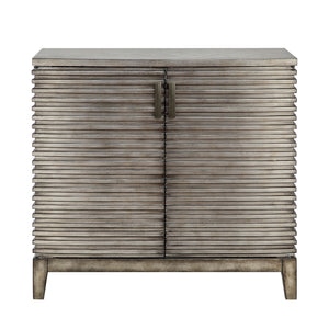 JLA Home Madison Park - Accent Chest West Ridge Weathered Grey Rustic Storage Cabinet with Two Shelves, Fully Assembled, Versatile Décor FPF17-0390