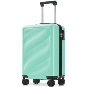 English Elm Luggage Set Three Piece Hard Shell Abs Suitcases with Spinner Wheels Tsa Lock Travel Green N730P304620F