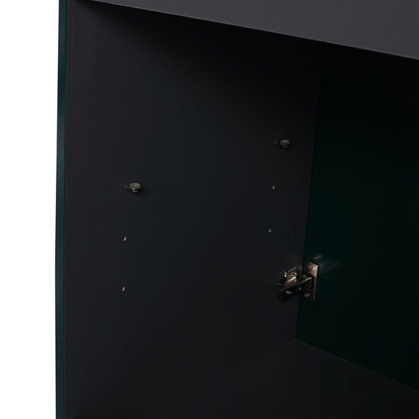 English Elm 30" Modern Freestanding Bathroom Vanity with Resin Sink, Soft-Close Doors, Adjustable Shelf, Durable Plywood Finish Dark Green W999S00272