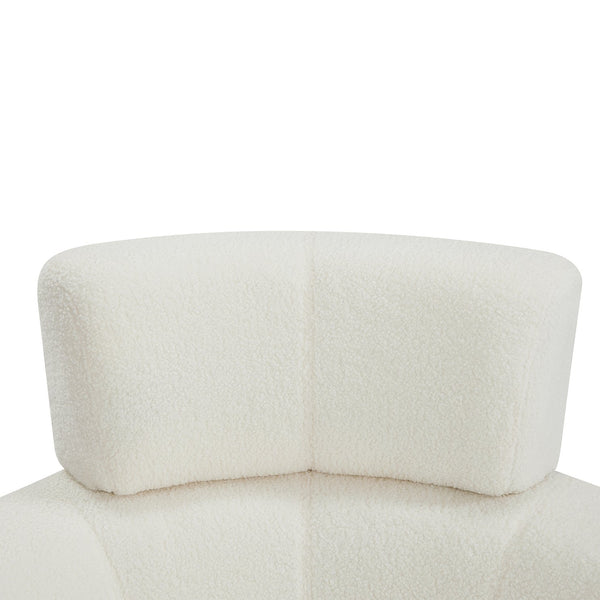 English Elm 360° Swivel Chair - Plush Upholstered Barrel Accent Chair With Adjustable Headrest For Home & Office N719P272676A