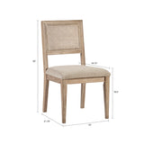 INK+IVY Kelly Casual Armless Dining Chair Set of 2 II108-0364 Light Brown