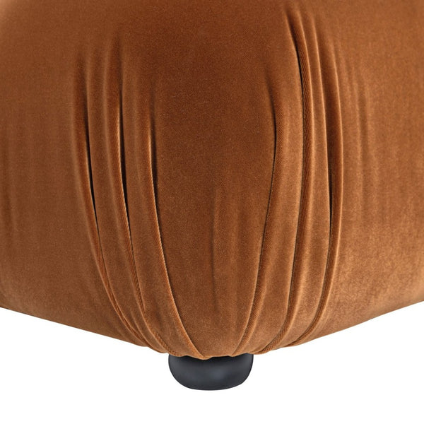 English Elm Marcel Bubble Cocktail Ottoman Plush Velvet Seating for Modern Living Rooms B2719P280170